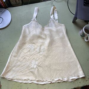 VTG Midamoa Y2K Off-White Embroidered Fairy Cami Top Whimsy S-M